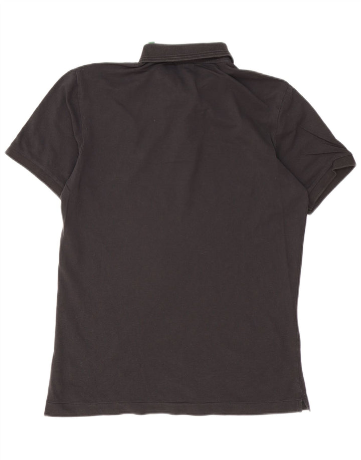 Camisa polo masculina G-Star de algodão preto médio