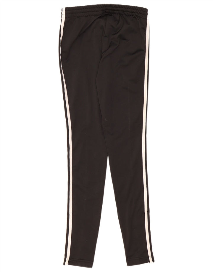 Calças de treino femininas Adidas UK 6 XS poliéster preto