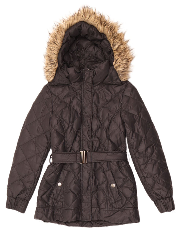 Jaqueta feminina acolchoada com capuz ESPRIT UK 10 pequena preta