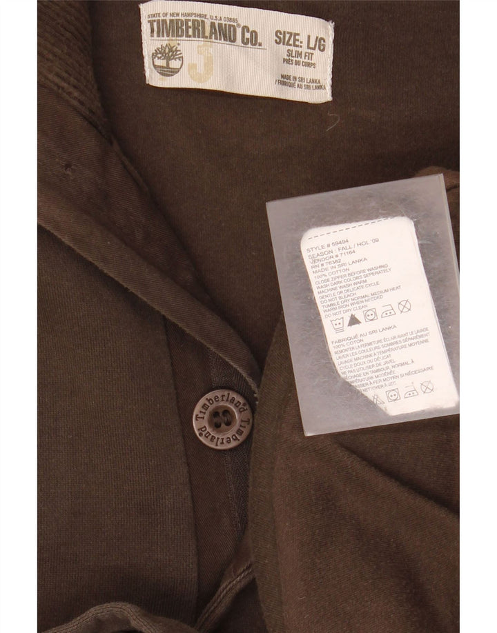 Jaqueta bomber masculina TIMBERLAND Slim Fit Reino Unido 40 grande algodão marrom