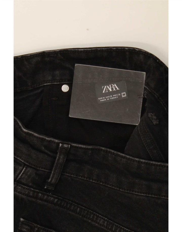 Shorts jeans masculino Zara EU 42 grande W32 preto
