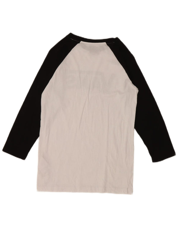 Vans Girls Graphic Top manga comprida 12-13 anos grande branco colorblock