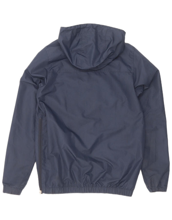 Jaqueta masculina Ellesse Graphic Hooded Anorak UK 34 XS azul marinho poliéster