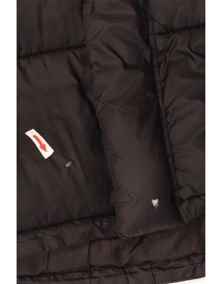 Jaqueta acolchoada masculina Zara UK 38 poliamida preta média