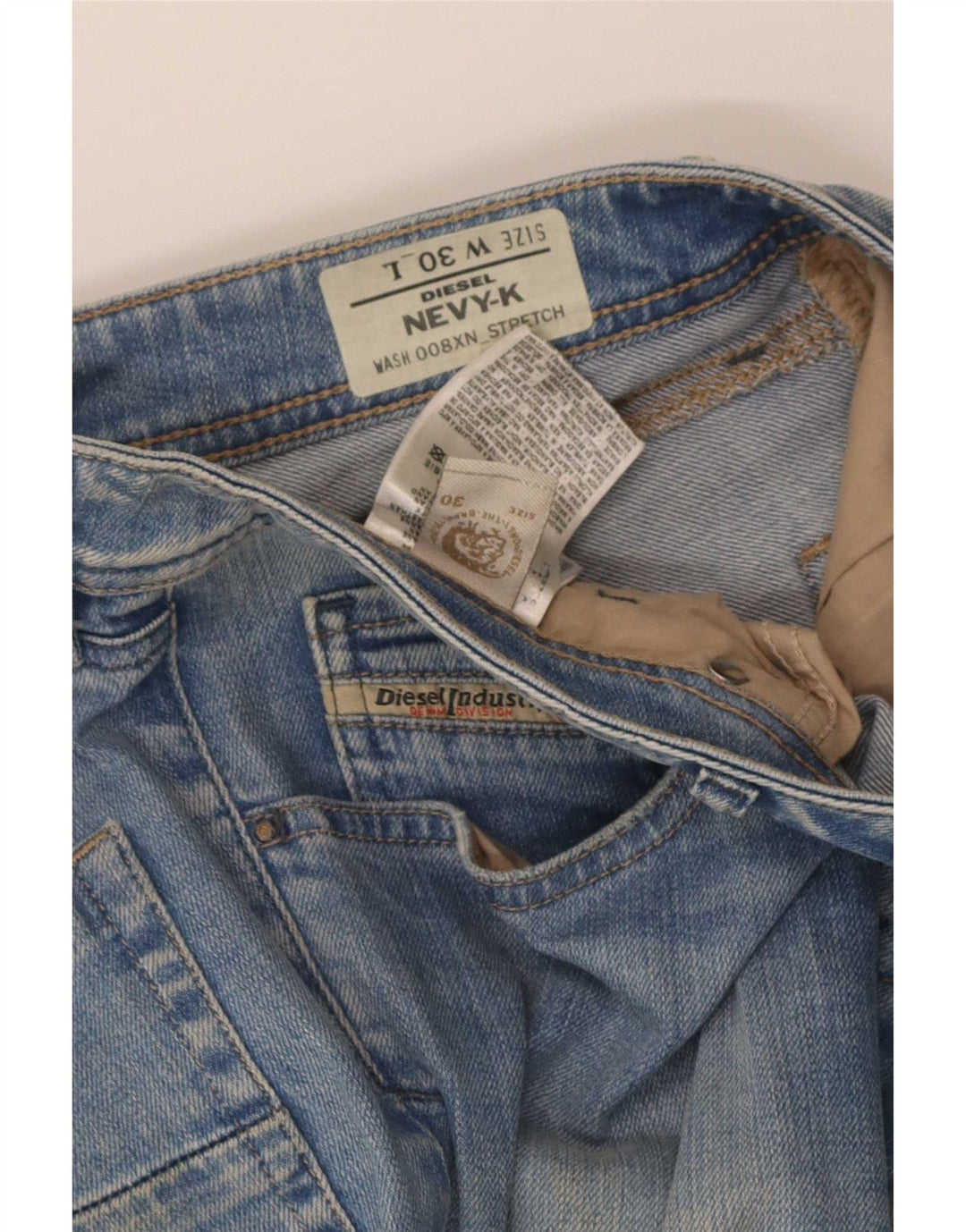 Diesel Feminino Nevy Slim Jeans W30 L29 Azul Algodão