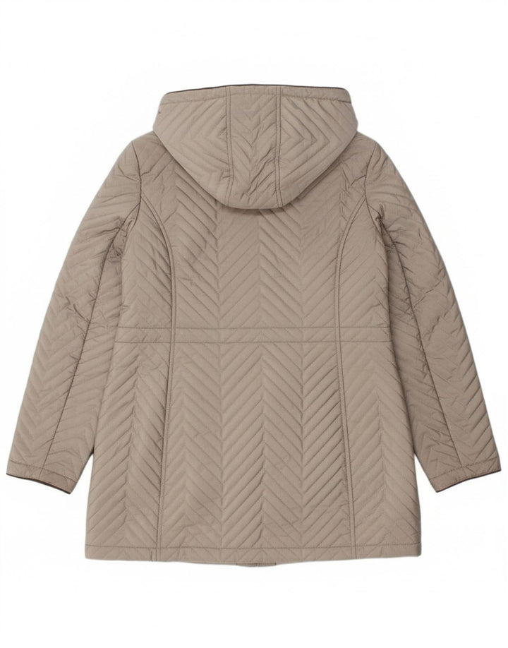 Sobretudo acolchoado feminino Dkny UK 16 grande cinza