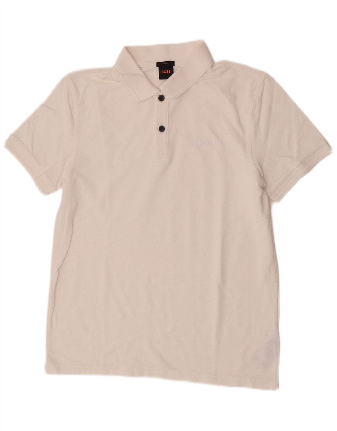 Camisa polo masculina Hugo Boss Slim Fit médio algodão branco