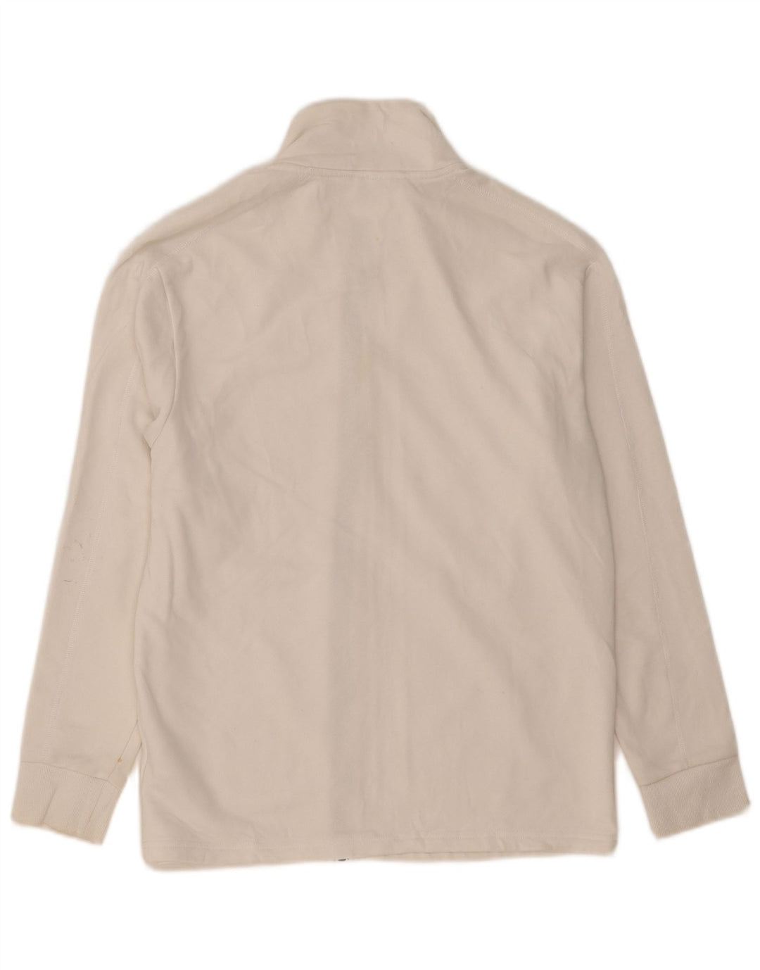 ADIDAS Womens Tracksuit Top Jacket UK 16/18 Grande Algodão Branco
