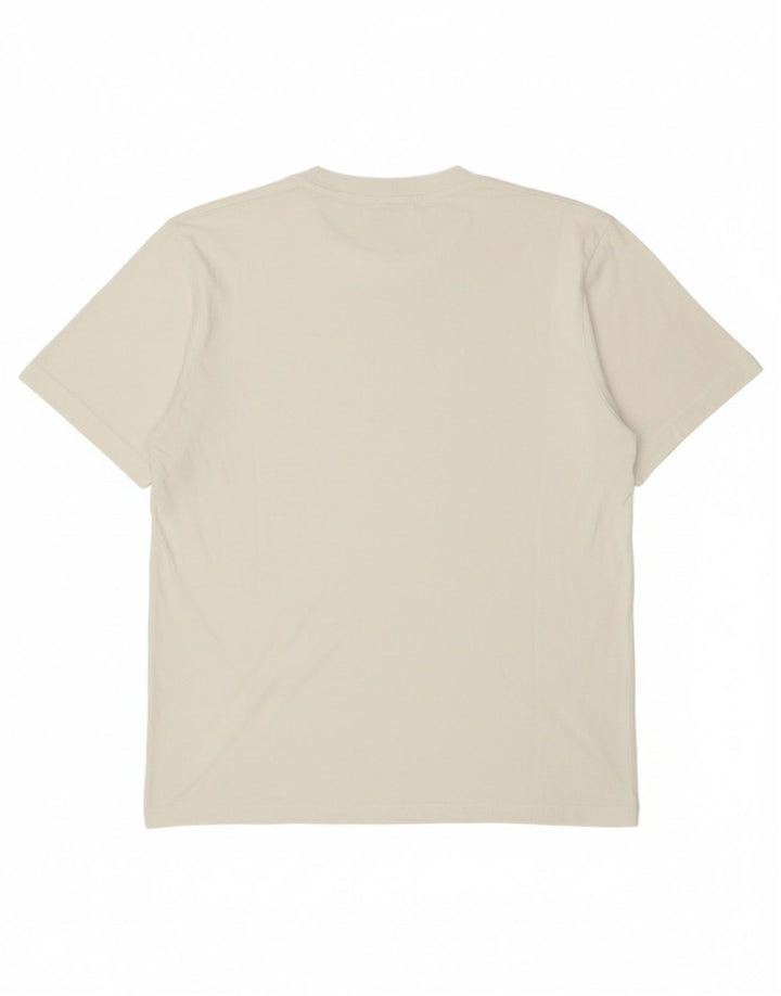 ADIDAS Mens T-Shirt Top Grande Algodão Branco