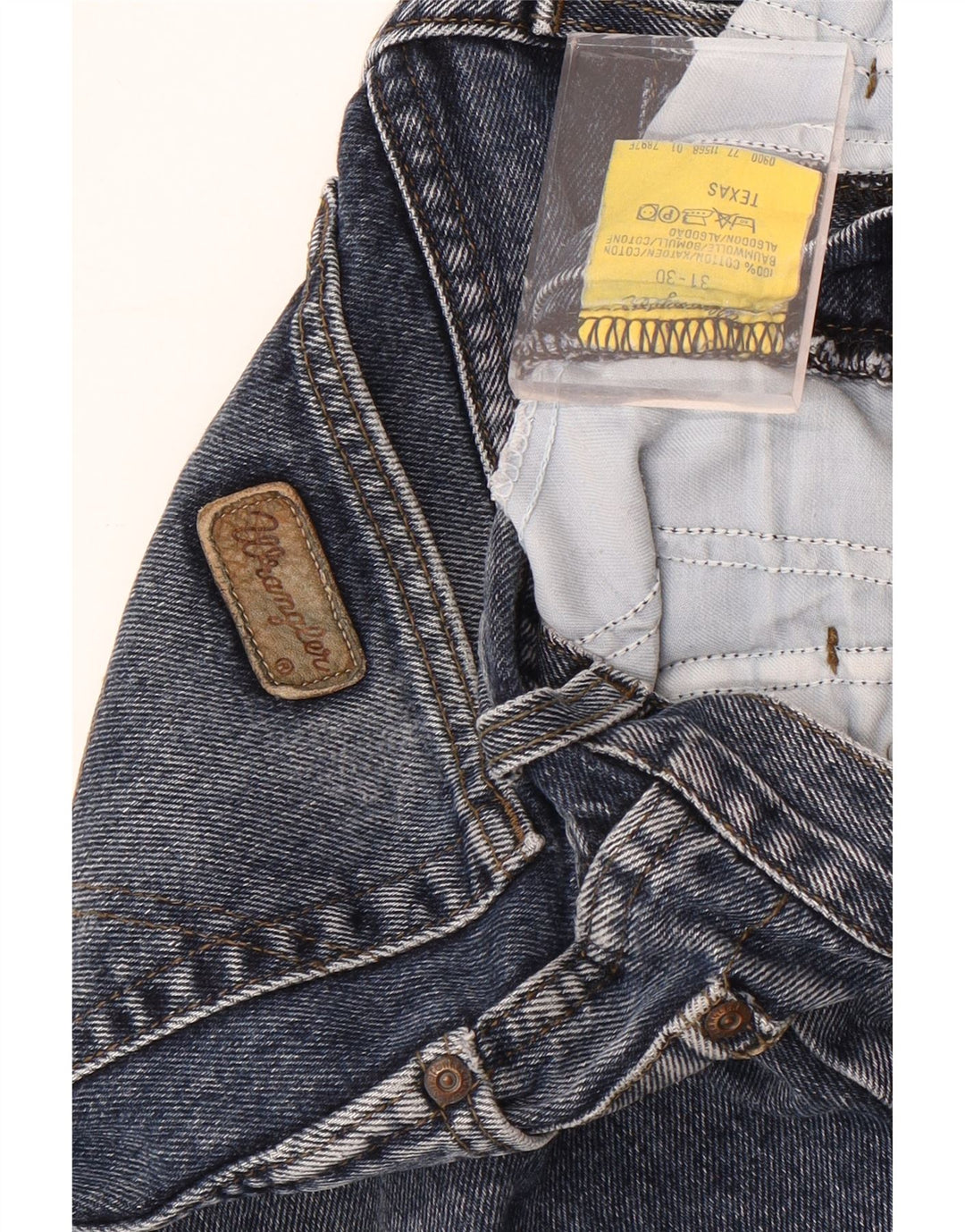 Wrangler Masculino Texas Straight Jeans W31 L30 Azul Algodão