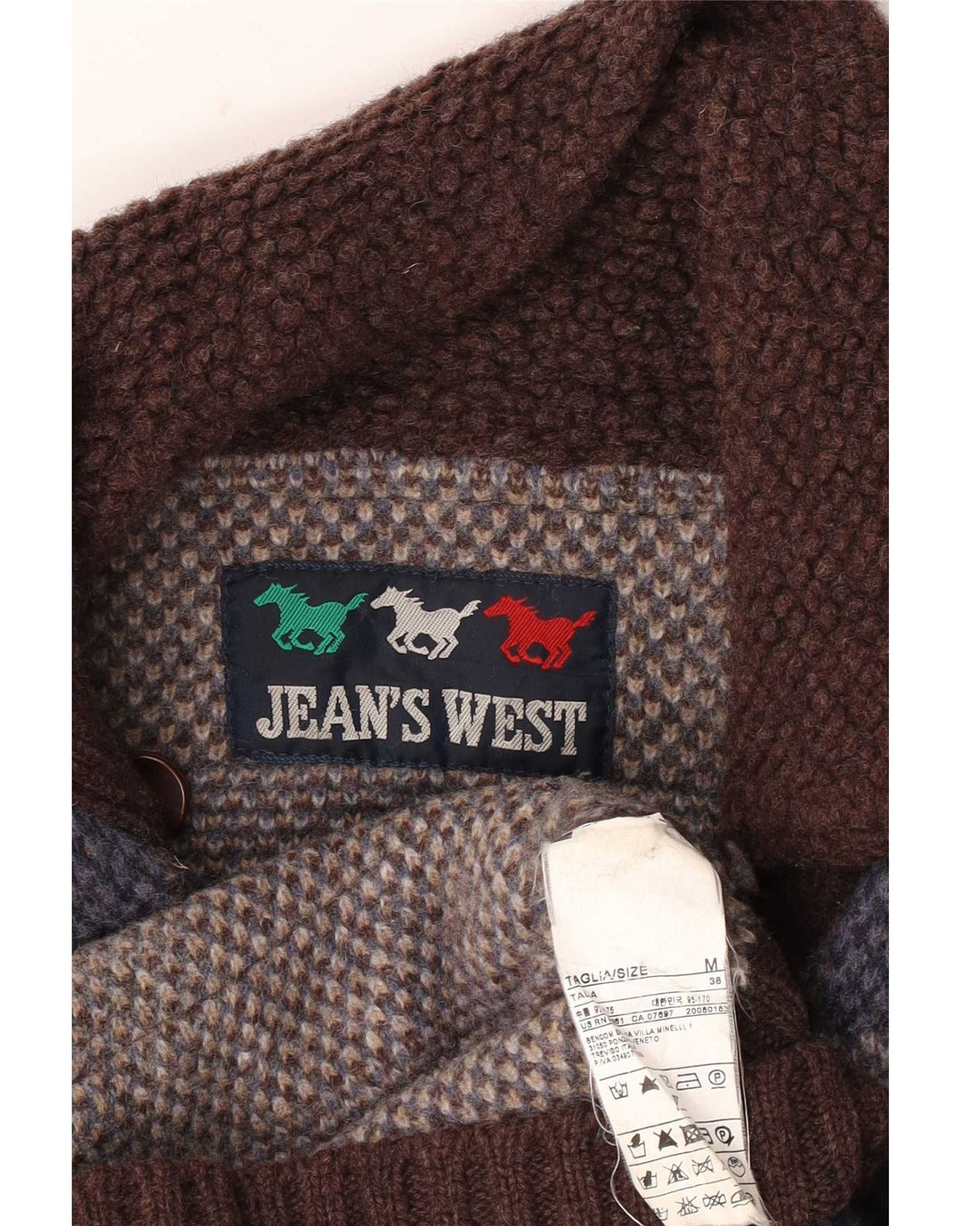 Jaqueta militar masculina Jean's West UK 38 xadrez multicolorido médio