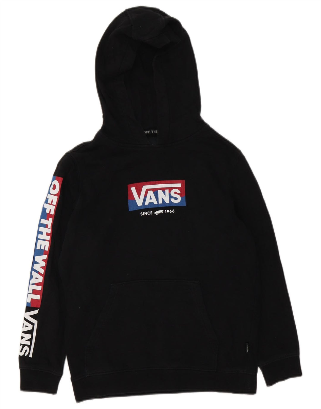 Vans Meninos Graphic Hoodie Jumper 8-9 Anos Pequeno Preto