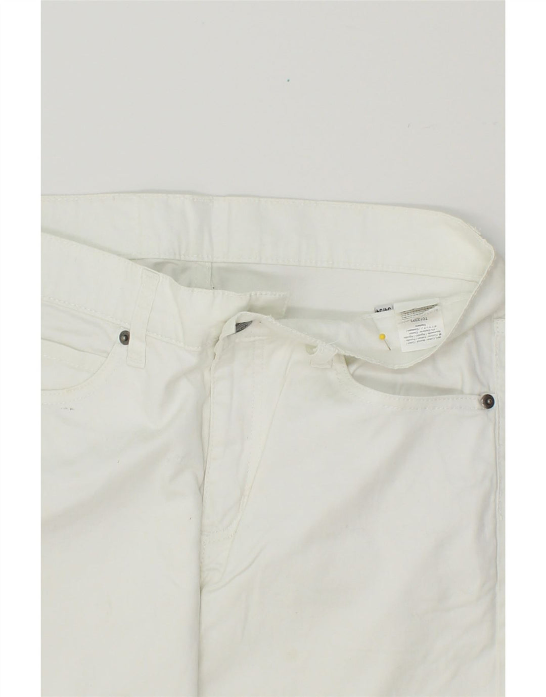 CHEAP MONDAY Womens Slim Casual Trousers W34 L30 White Cotton Vintage Cheap Monday and Second-Hand Cheap Monday from Messina Hembry 
