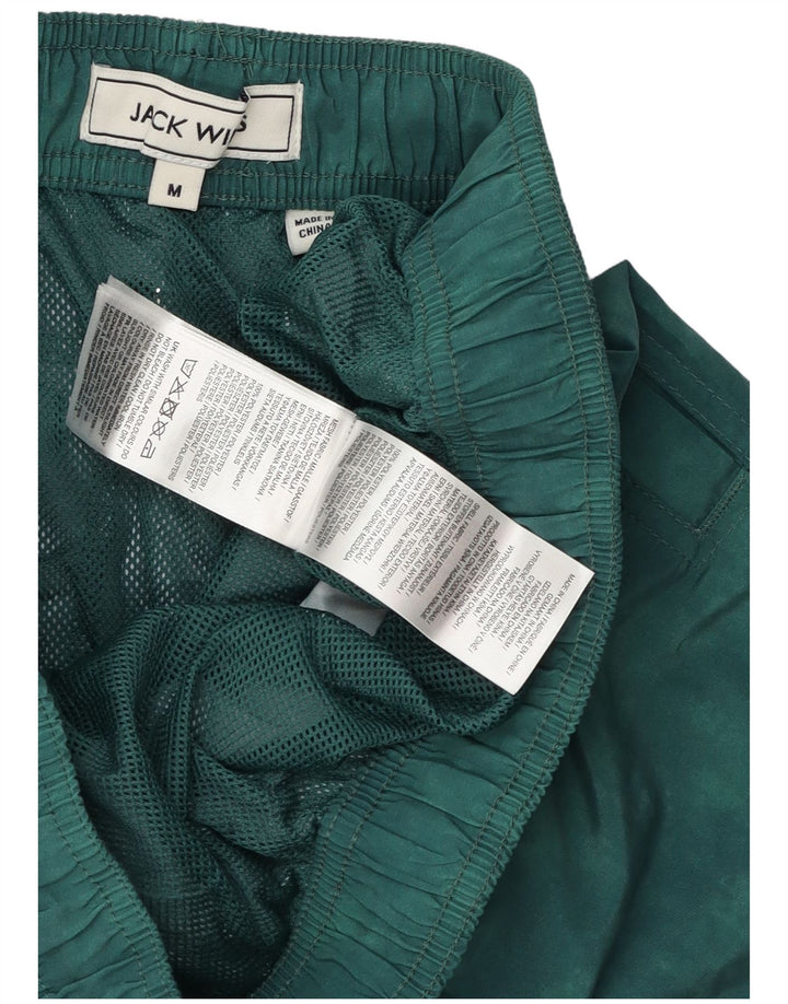 Shorts de natação masculino Jack Wills poliéster tie-dye verde médio