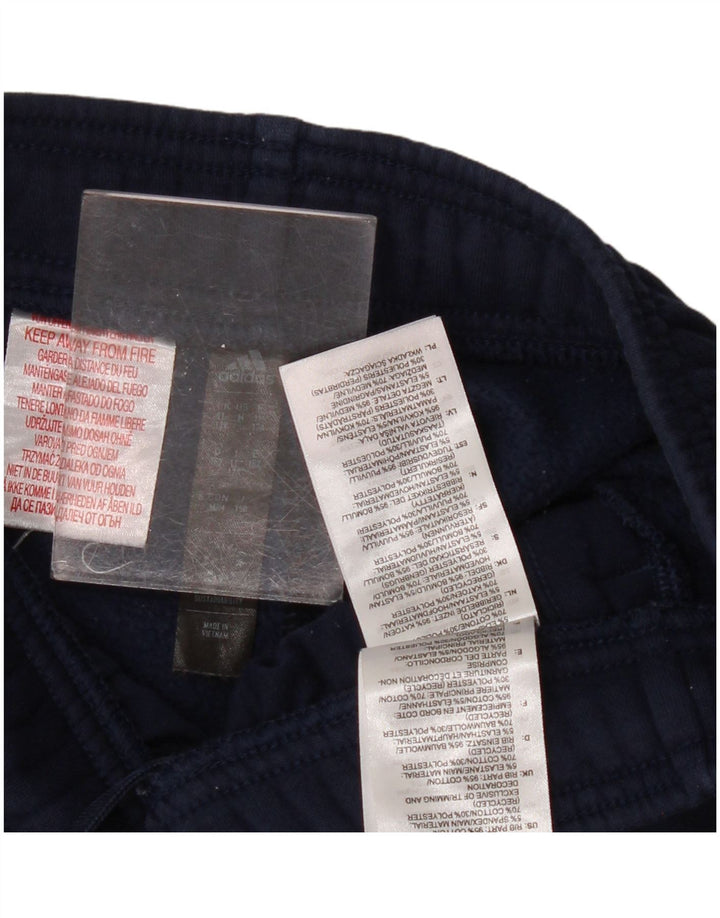 ADIDAS Meninos Calças de Treino Joggers 11-12 Anos Azul Marinho Algodão