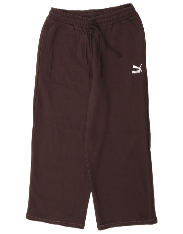 Calça de treino feminina Puma UK 14 médio preto algodão