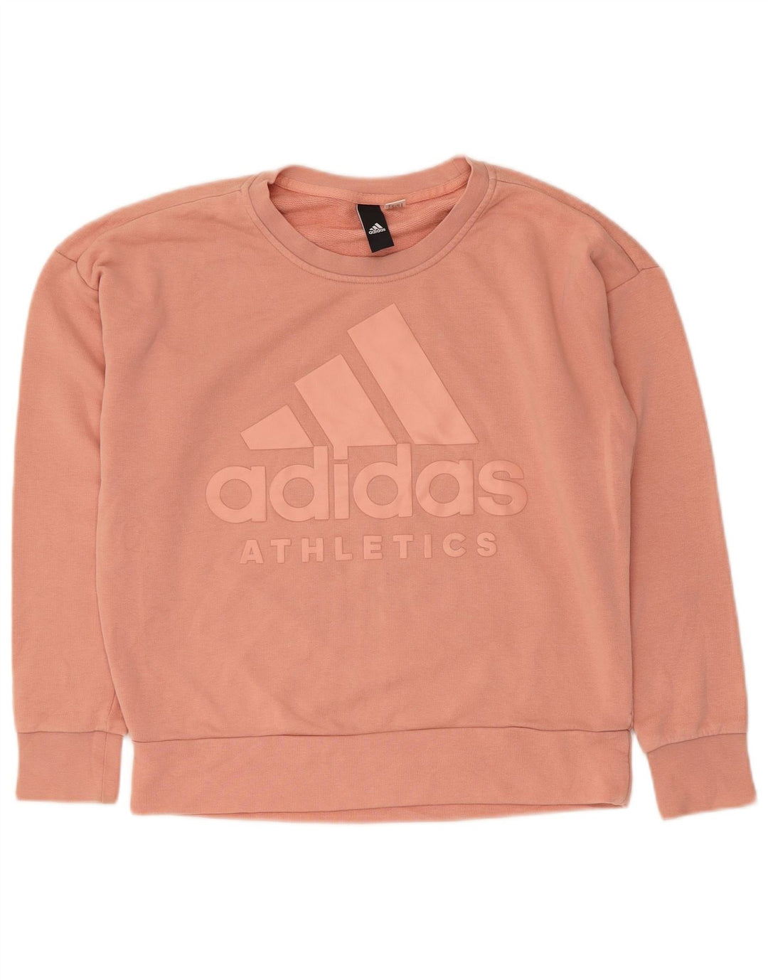 ADIDAS Womens Graphic Sweatshirt Jumper UK 14 Médio Rosa