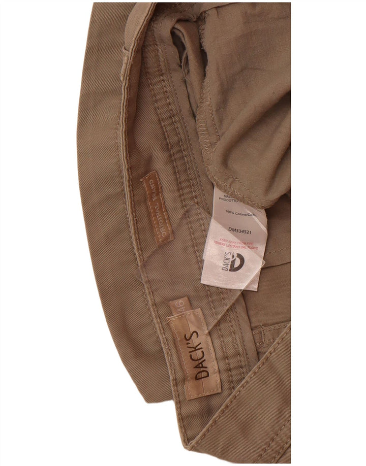 DACK'S Shorts Chino Masculino Regular Fit IT 46 Pequeno W32 Algodão Cinza