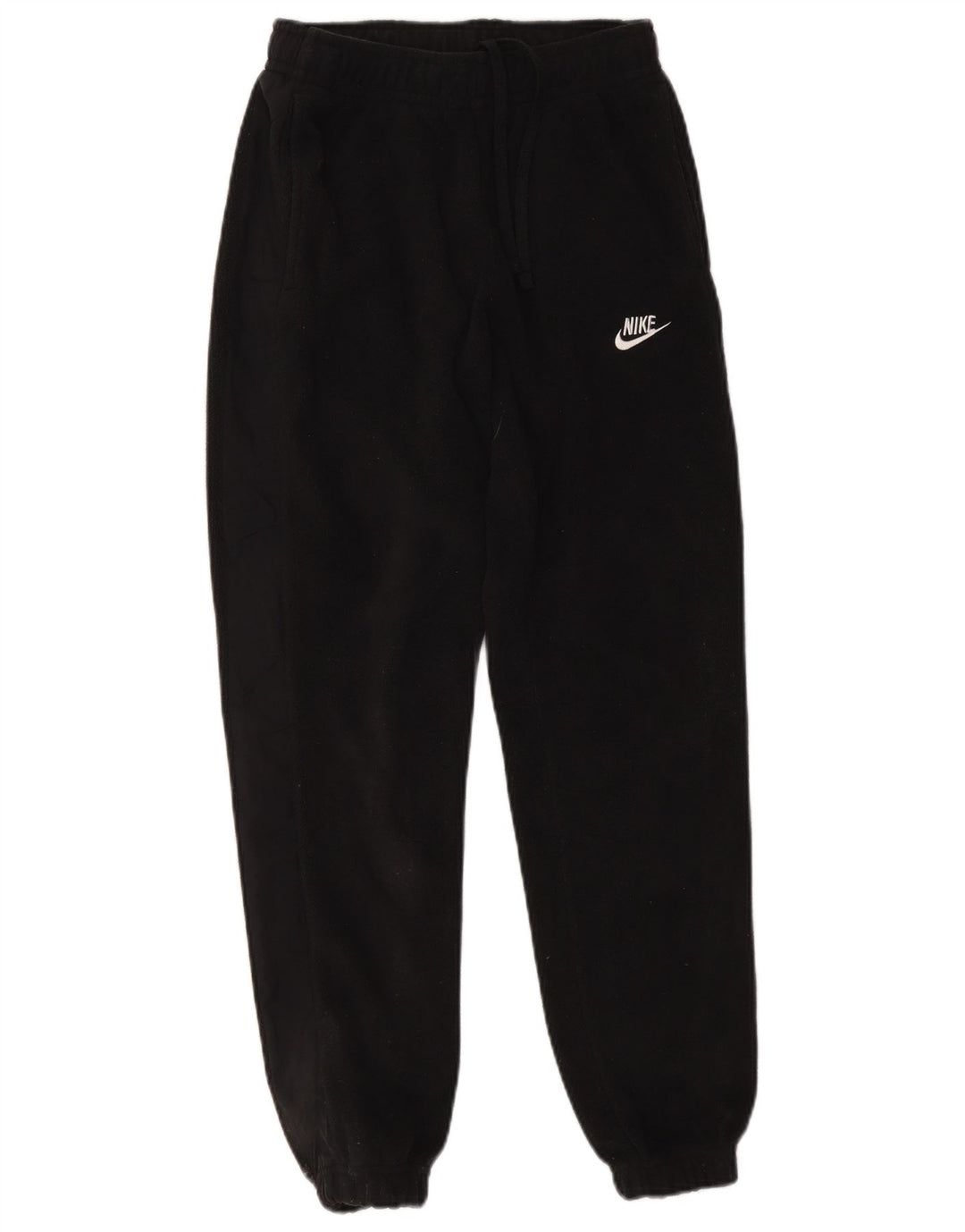 NIKE Womens Fleece Tracksuit Calças Joggers UK 6 XS Poliéster Preto