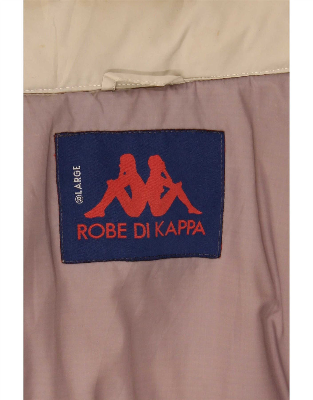 Jaqueta acolchoada com capuz masculina Kappa UK 40 grande bege