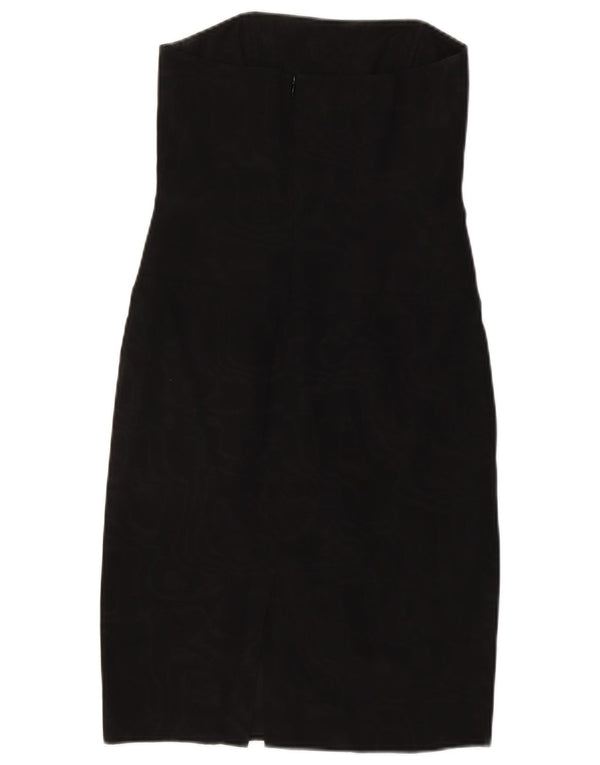 Vestido feminino Intrend sem alças UK 8 pequeno acetato preto