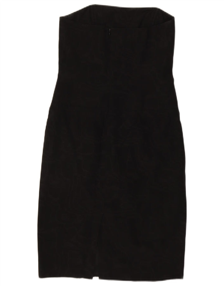Vestido feminino Intrend sem alças UK 8 pequeno acetato preto
