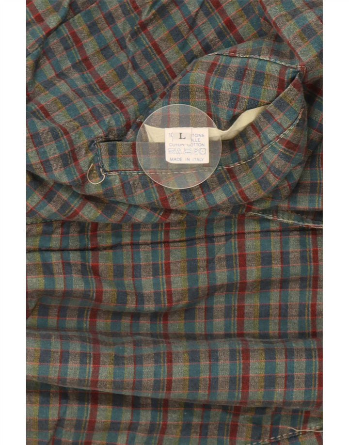 Jaqueta masculina reversível Mash UK 40 grande algodão colorblock bege