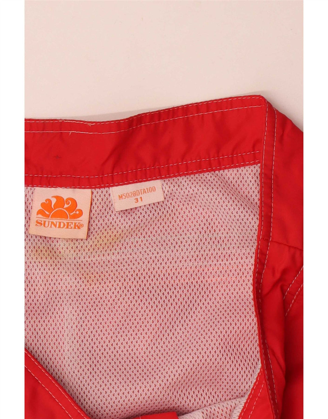 Shorts de natação masculino Sundek médio vermelho