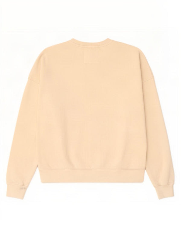 Superdry moletom feminino gráfico oversized jumper UK 8 pequeno off white