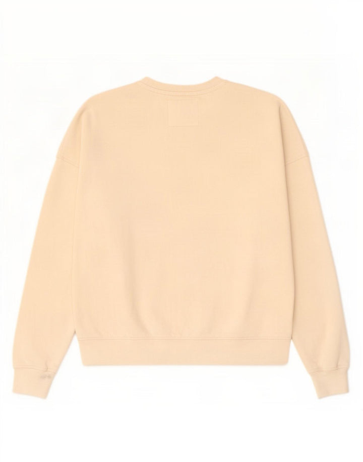 Superdry moletom feminino gráfico oversized jumper UK 8 pequeno off white