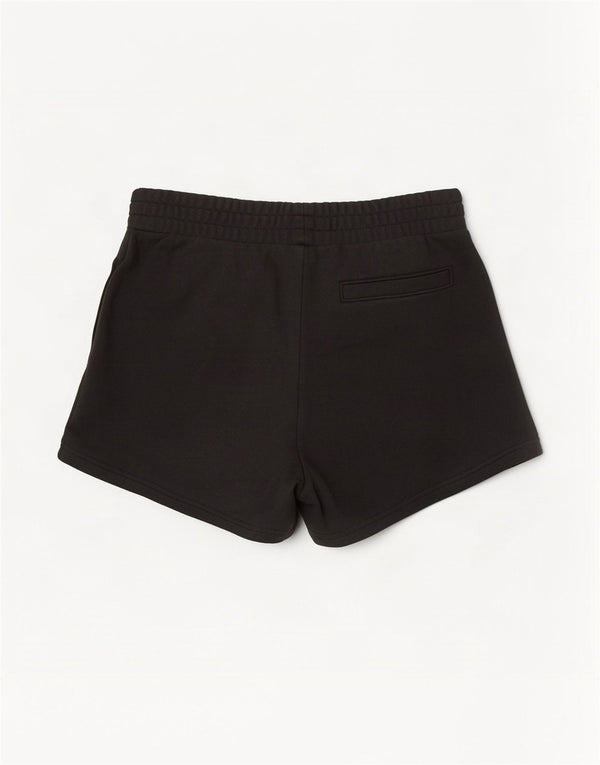 Shorts esportivos femininos Tommy Hilfiger UK 6 XS algodão preto