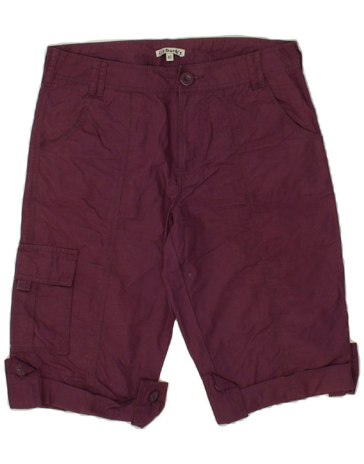 DACK'S Womens Cargo Shorts IT 42 Medium W28 Burgundy Vintage Dack's and Second-Hand Dack's from Messina Hembry 