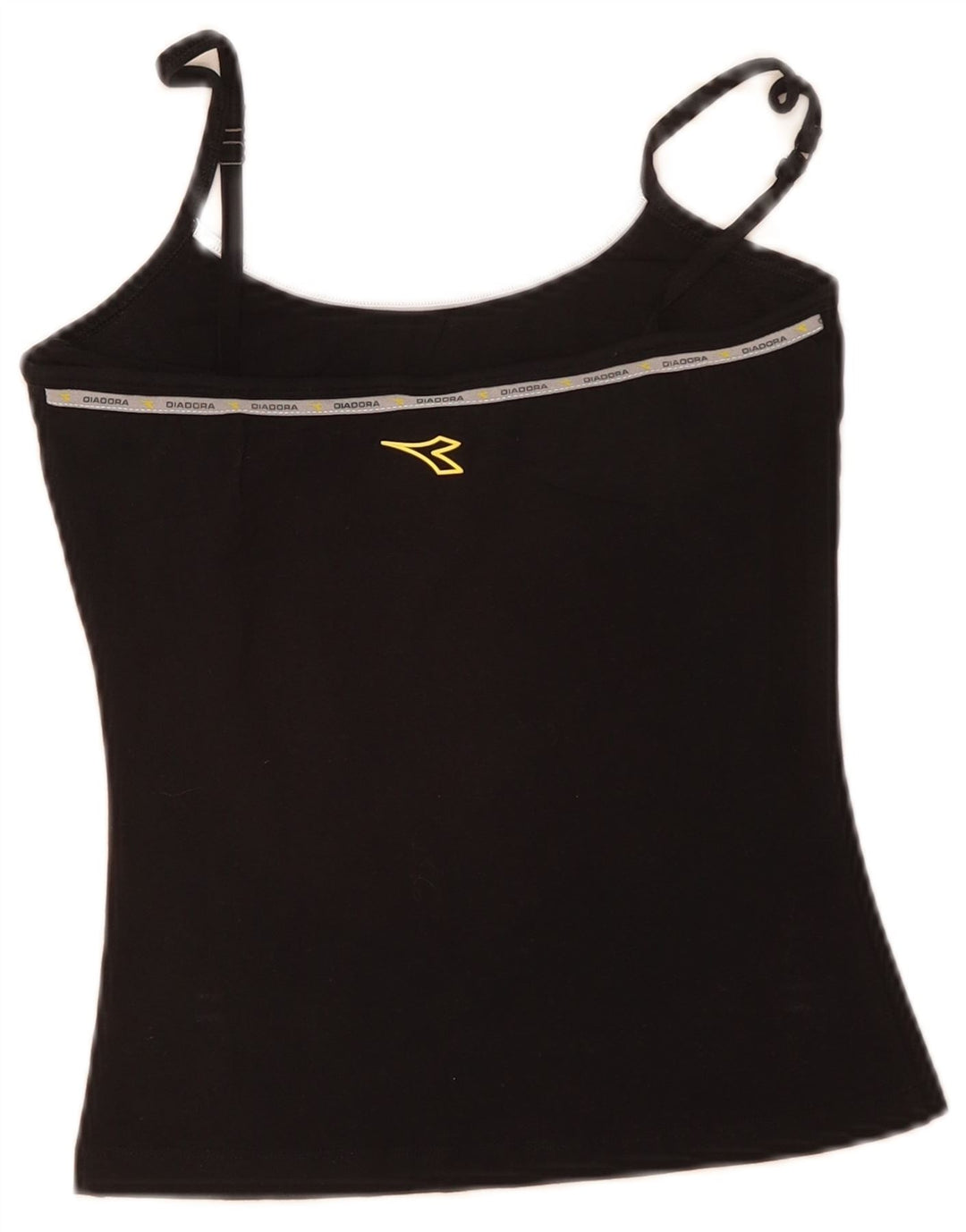Diadora Womens Cami Top US 2 XS Algodão Preto