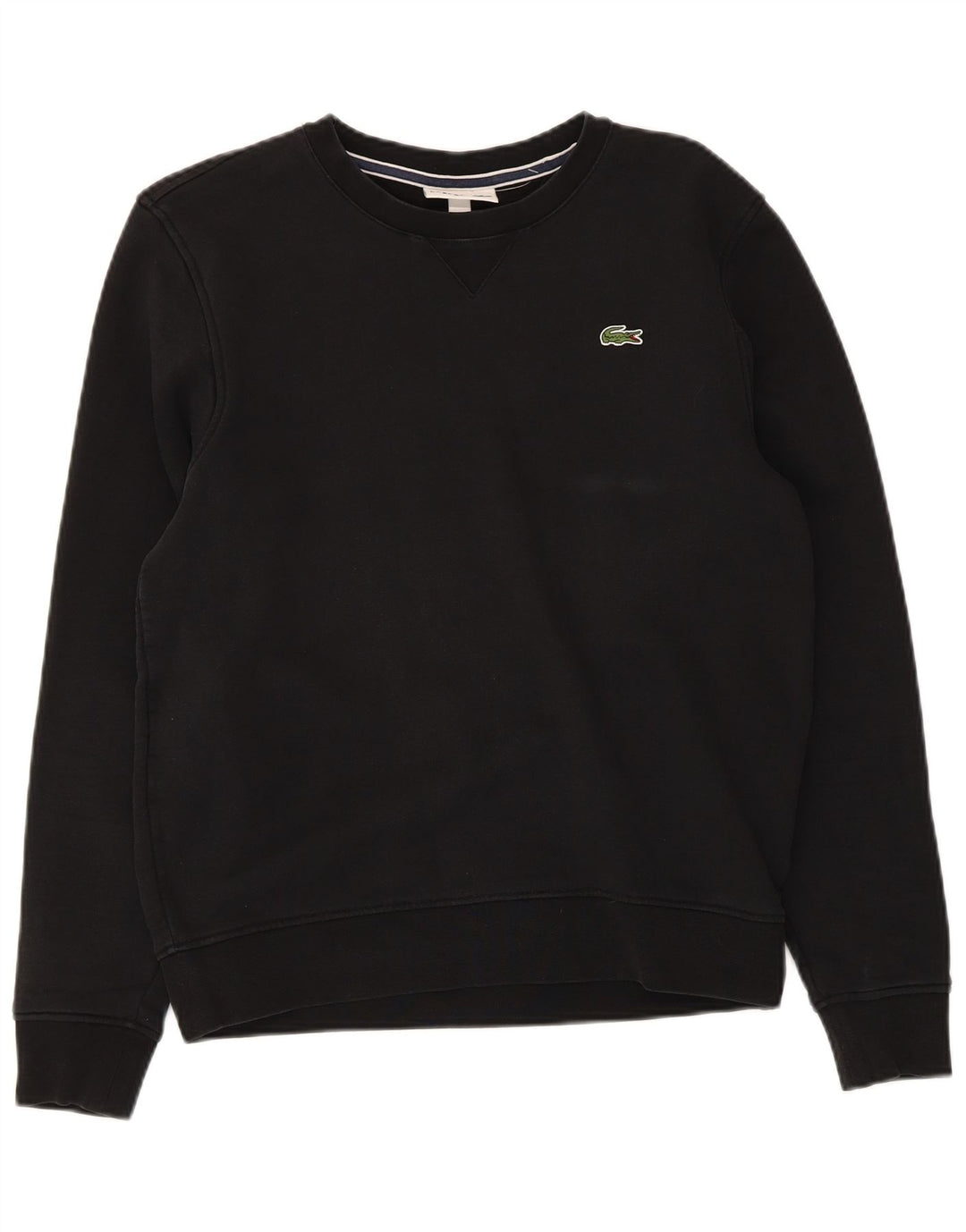 Moletom feminino Lacoste Regular Fit tamanho 3 pequeno algodão preto