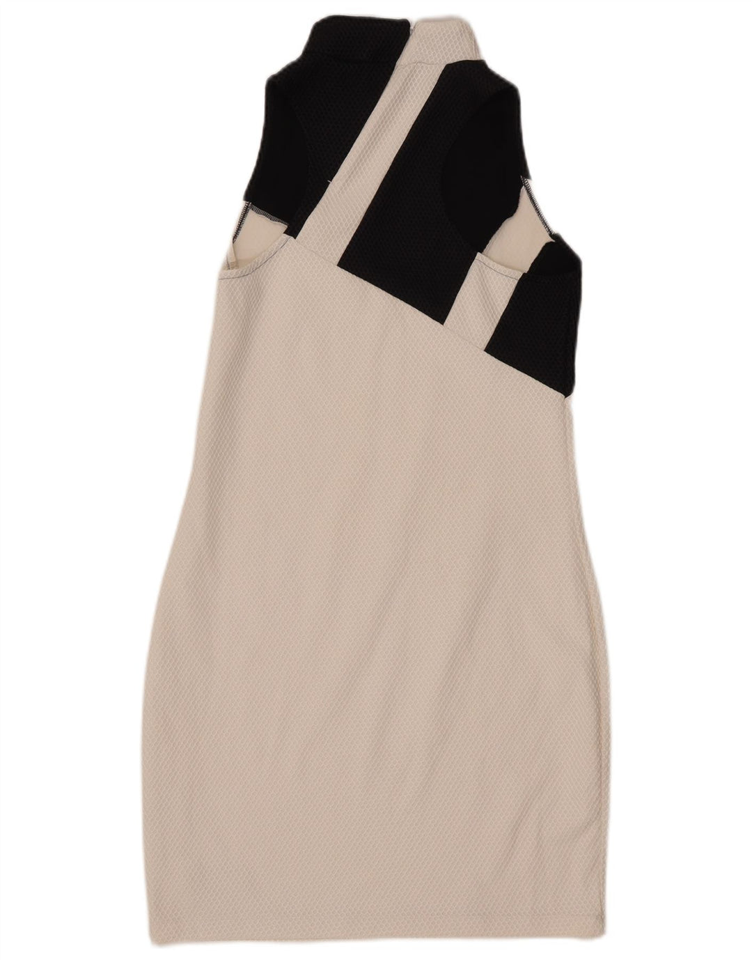 ADIDAS Womens Graphic Bodycon Dress UK 16 Large White Colourblock