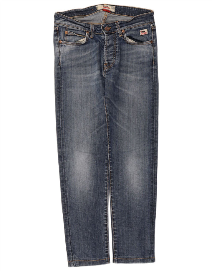 Calça jeans reta masculina Roy Rogers W30 L26 algodão azul