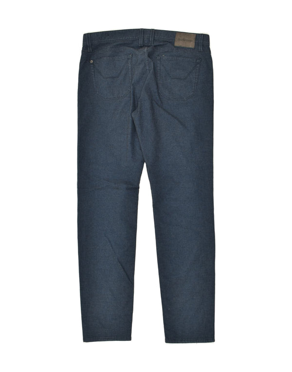 JECKERSON Masculino Slim Fit Calça Casual W36 L33 Azul Marinho Algodão
