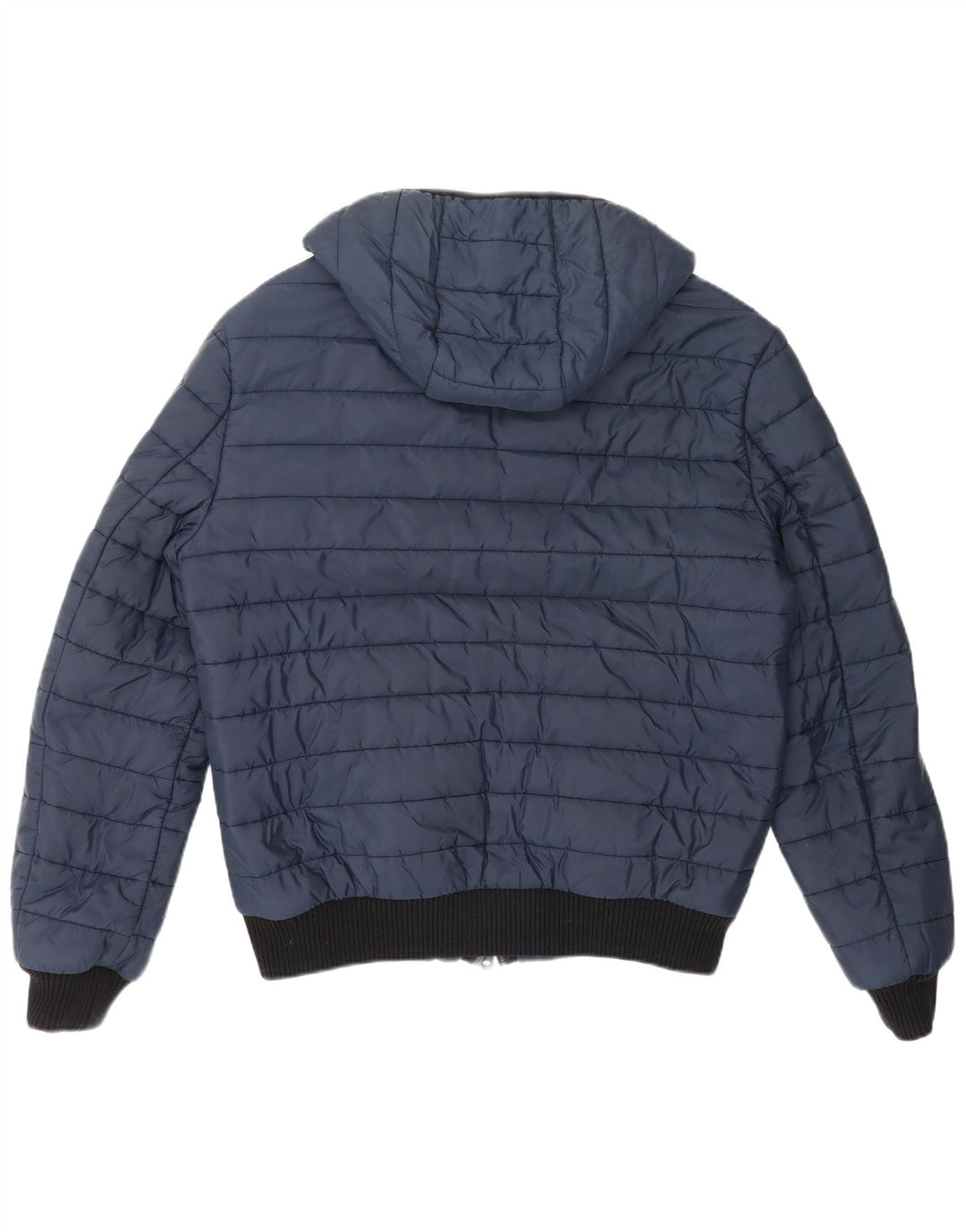 Jaqueta masculina acolchoada com capuz Refrigiwear IT 52 grande poliéster azul marinho