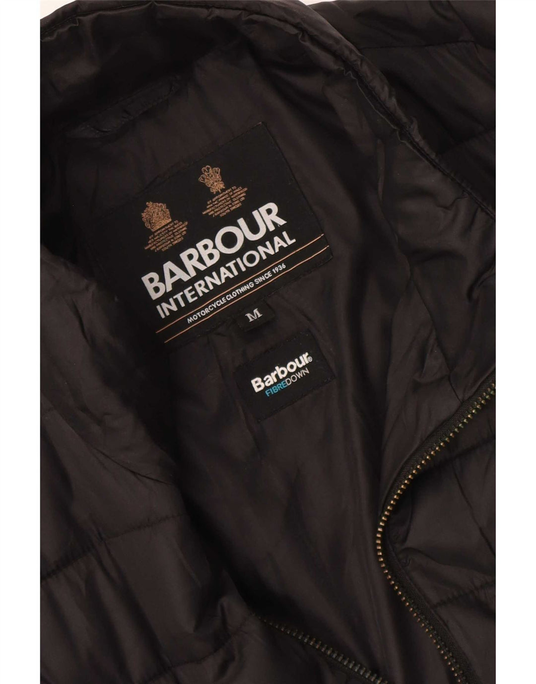 Jaqueta acolchoada masculina Barbour UK 38 médio preto