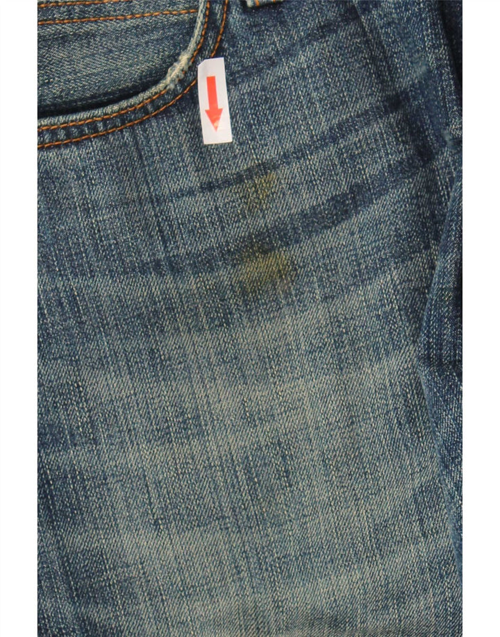 Calça jeans reta masculina Roy Rogers W35 L30 azul marinho algodão