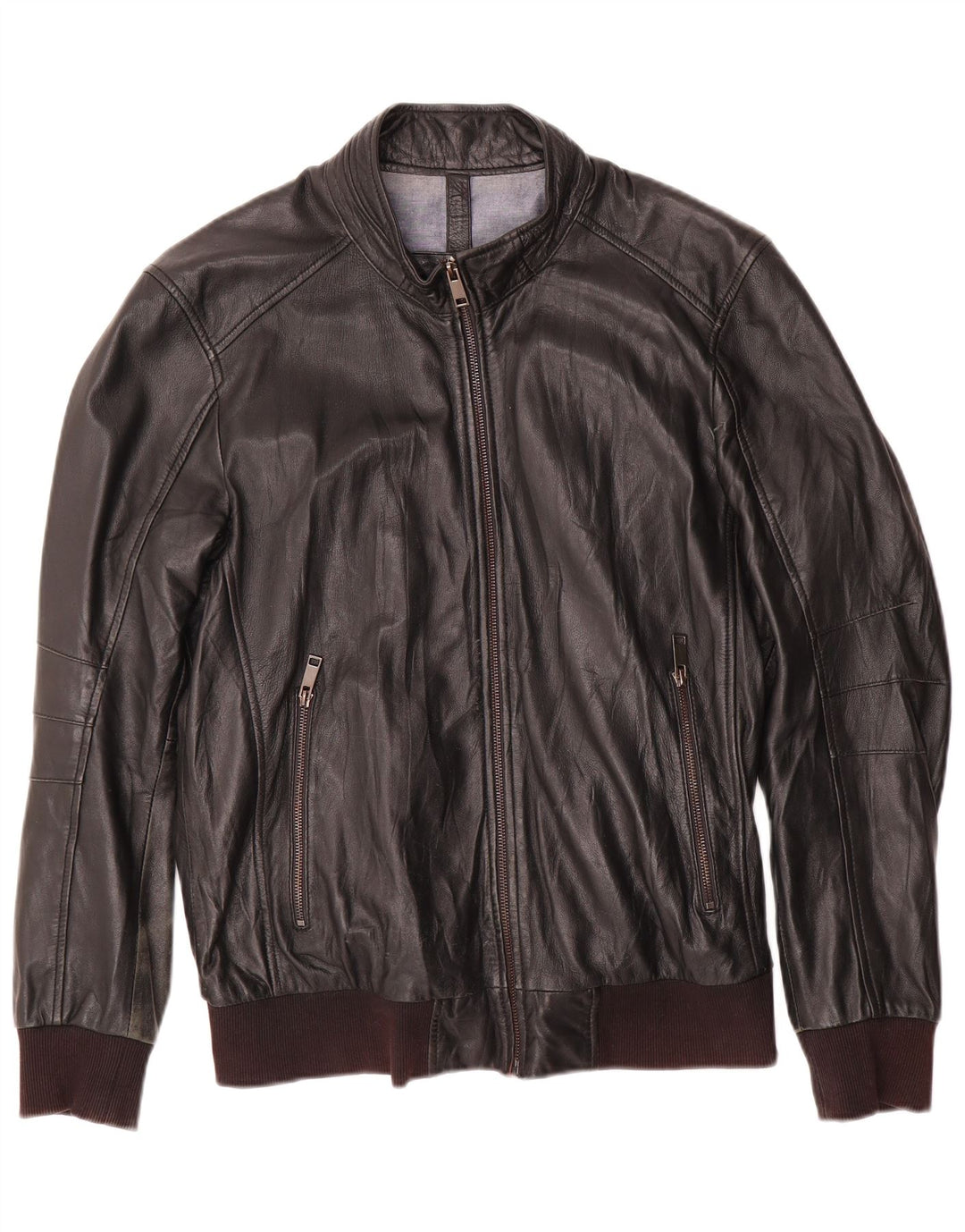 Jaqueta de couro masculina CONBIPEL IT 52 grande couro preto