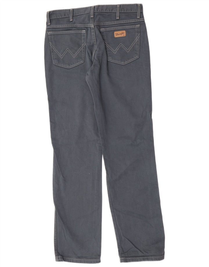 Wrangler Masculino Texas Straight Jeans W34 L34 Cinza Algodão