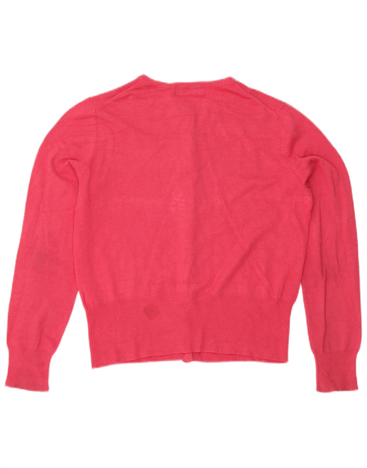 Suéter cardigã feminino Marks & Spencer UK 14 viscose rosa médio