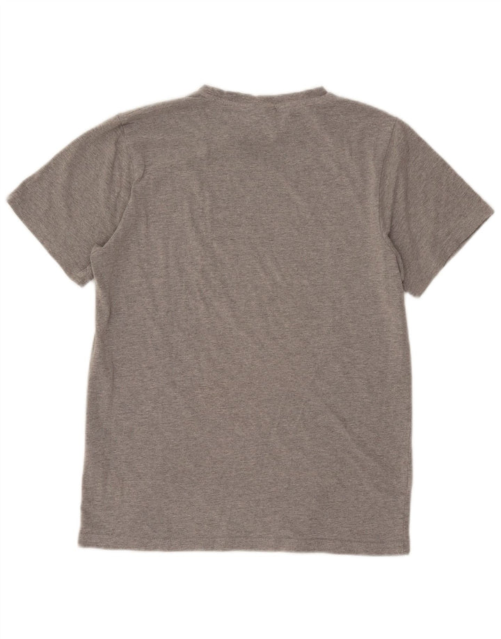 Ellesse Camiseta masculina gráfica top pequeno algodão cinza