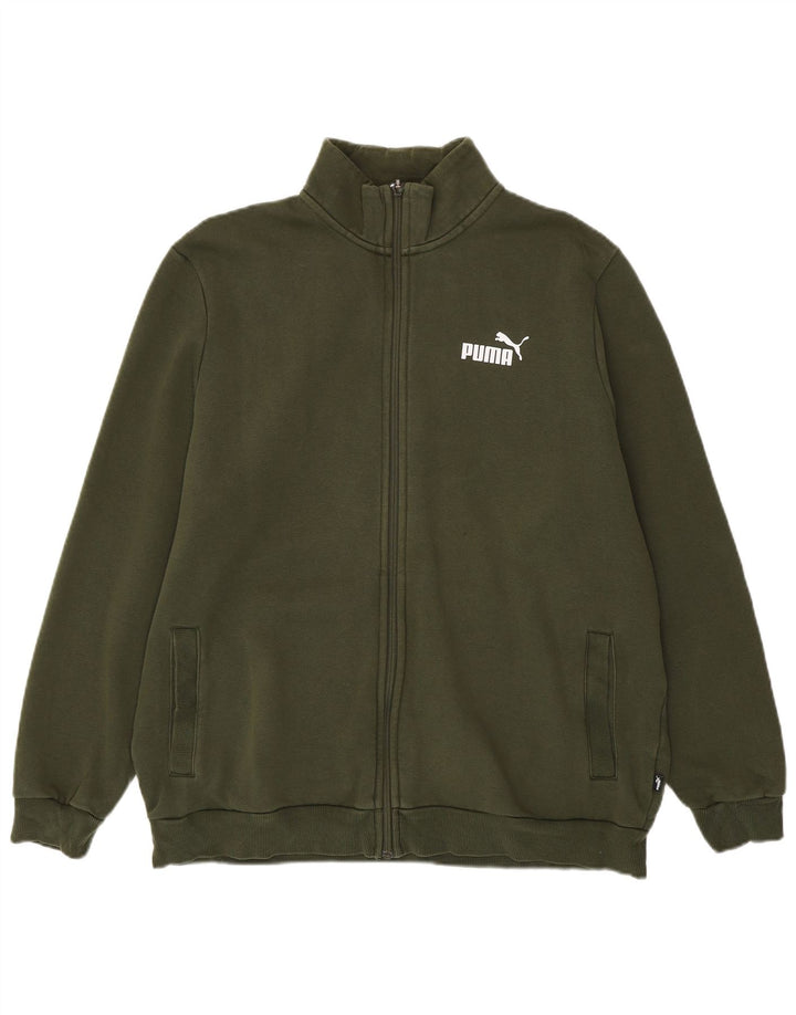 Jaqueta PUMA Masculina de Treino XL Algodão Cáqui