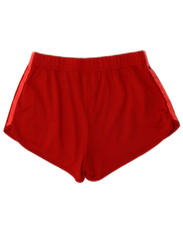 Shorts esportivos femininos Adidas UK 4 XS Borgonha Poliéster