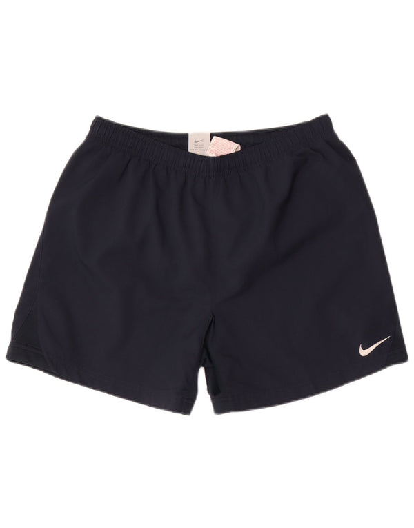 Shorts esportivos gráficos Nike Boys 13-14 anos XL azul marinho poliéster