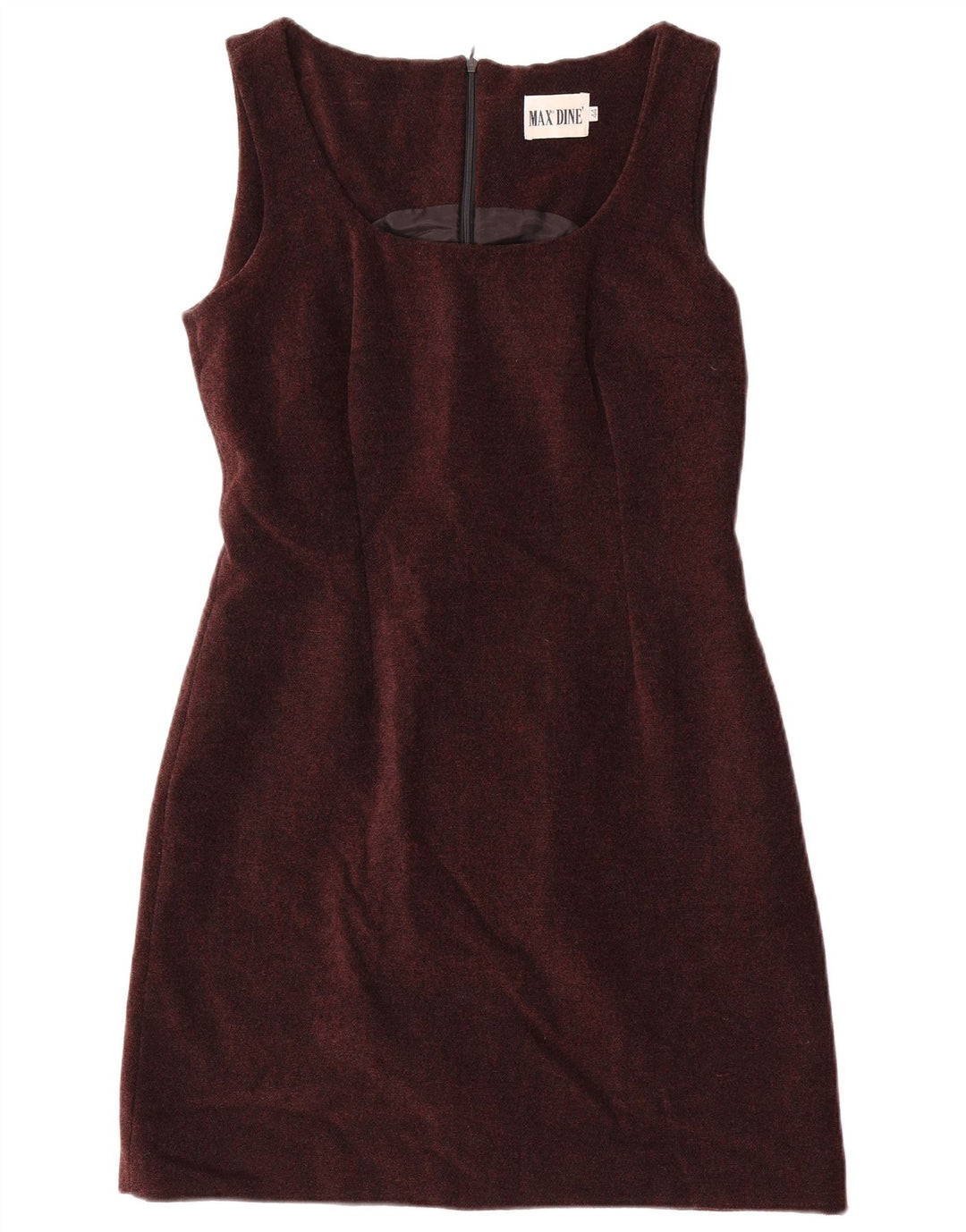 Max Dine Vestido feminino sem mangas com bainha IT 44 Acrílico marrom médio