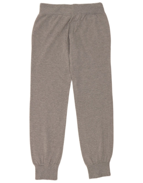 Calça de treino feminina Kappa Joggers UK 12 algodão cinza médio