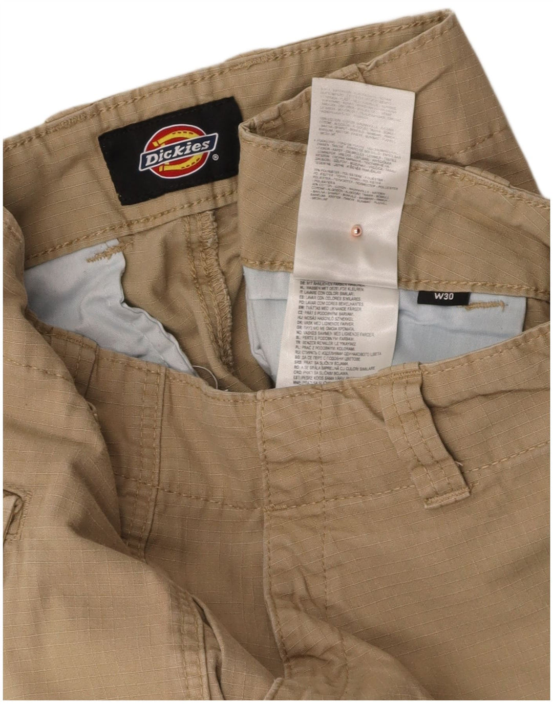 Calça cargo reta masculina DICKIES W30 L29 algodão bege